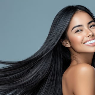 Des cheveux brillants